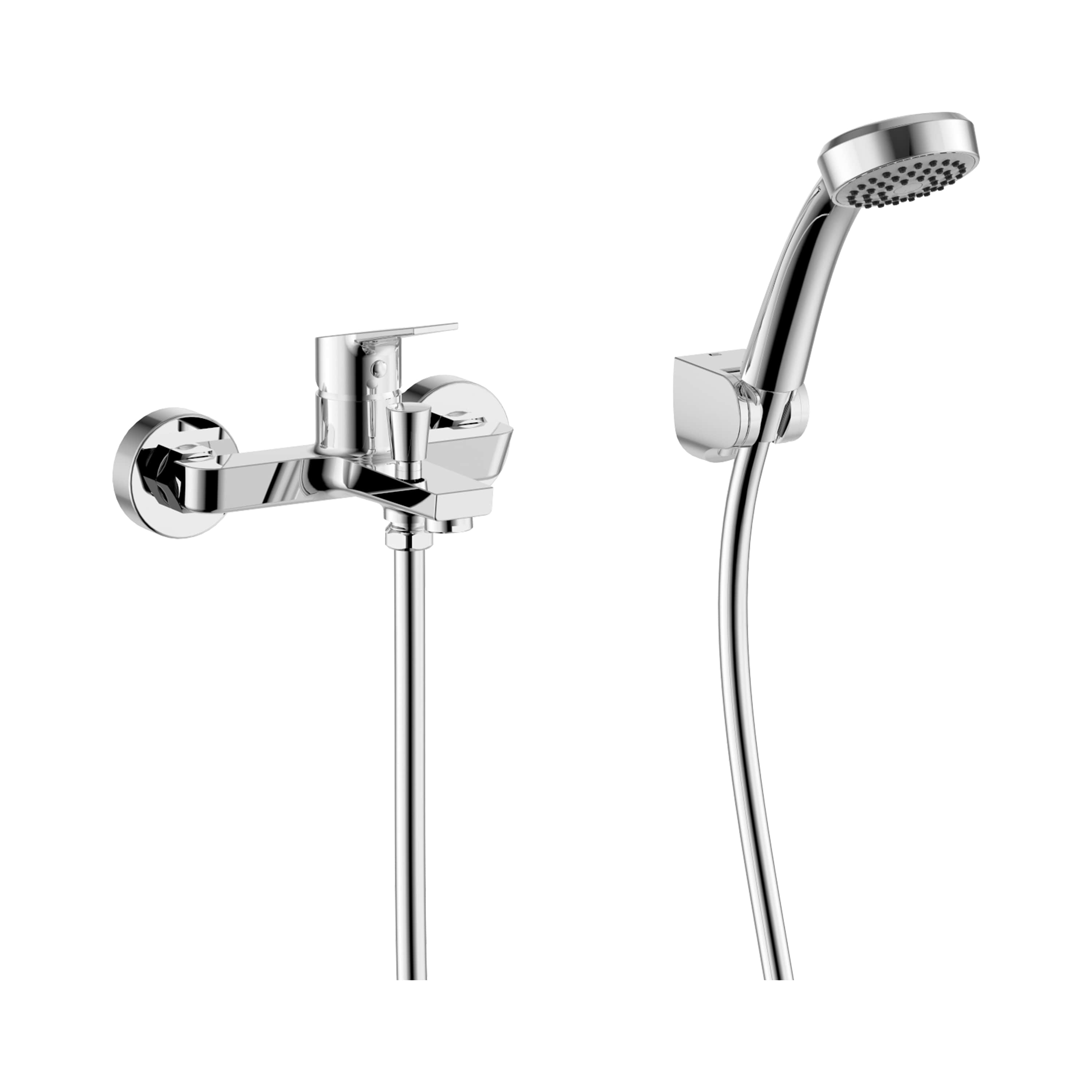 Kád csaptelep Krómozott fényes Cubix H3212I70041311 Jika