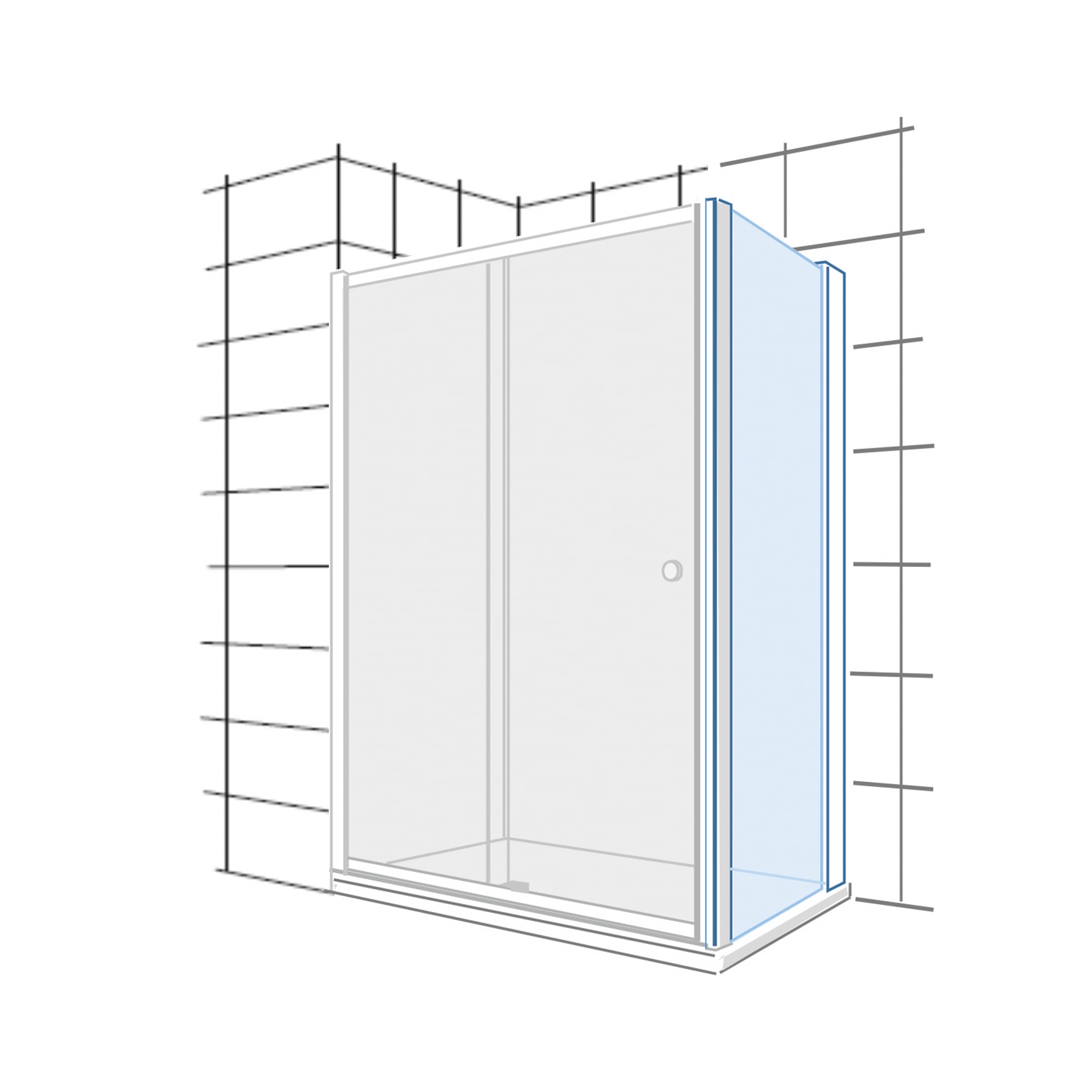Zuhanykabin tolóajt Ponta H297512...6681 Jika