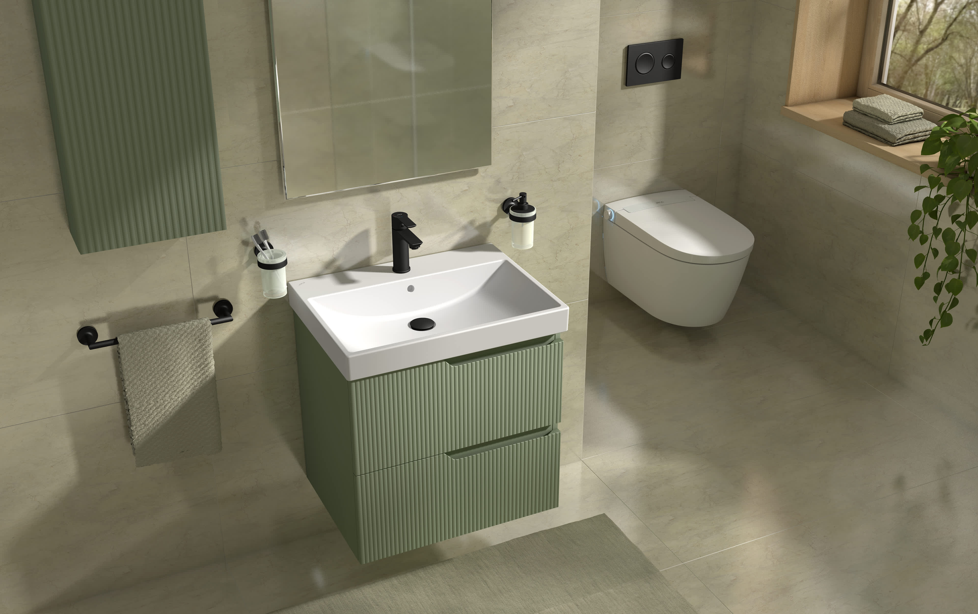 Cubito Style WC és bidé kollekciók Jika