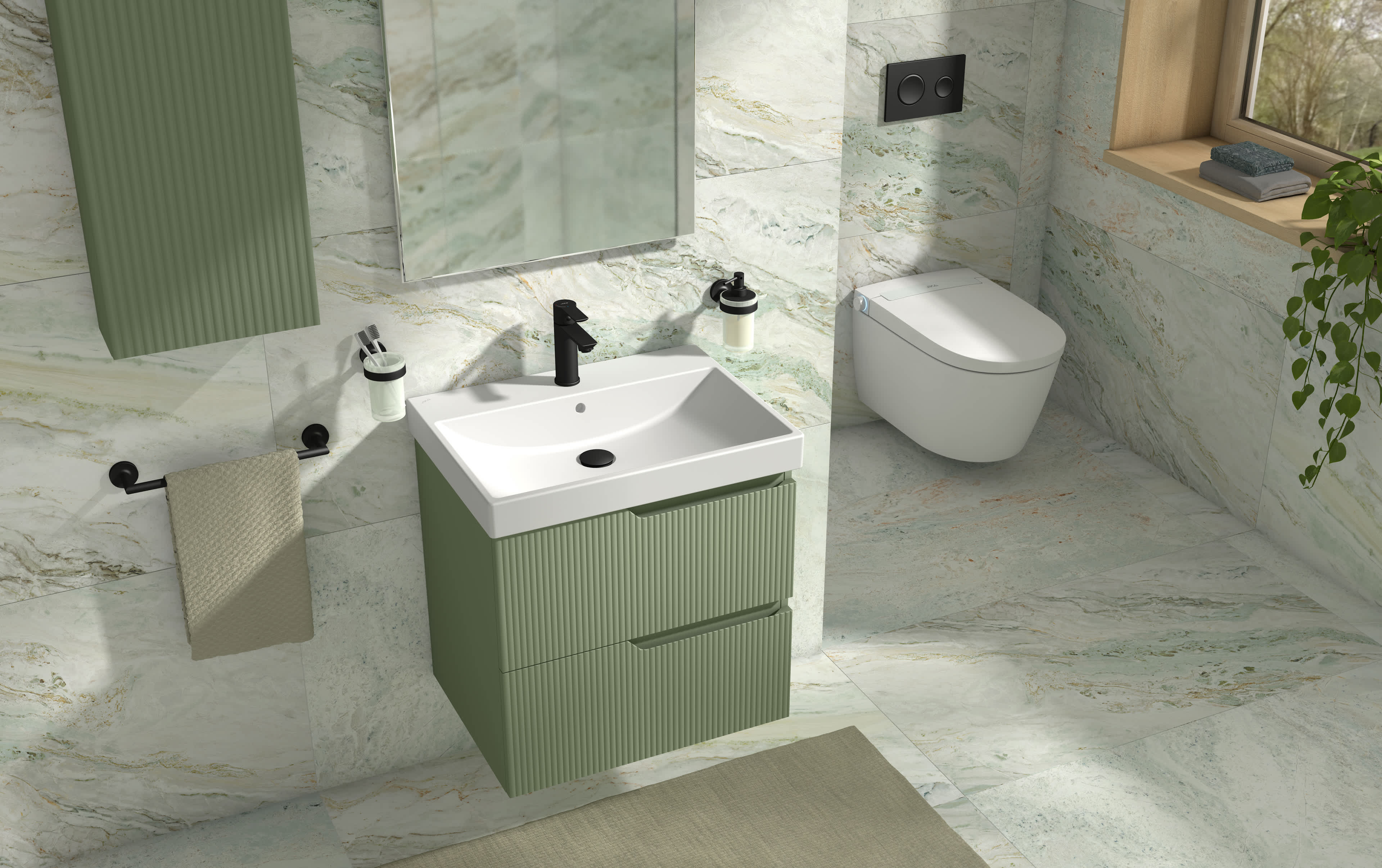 Cubito Style WC és bidé kollekciók Jika