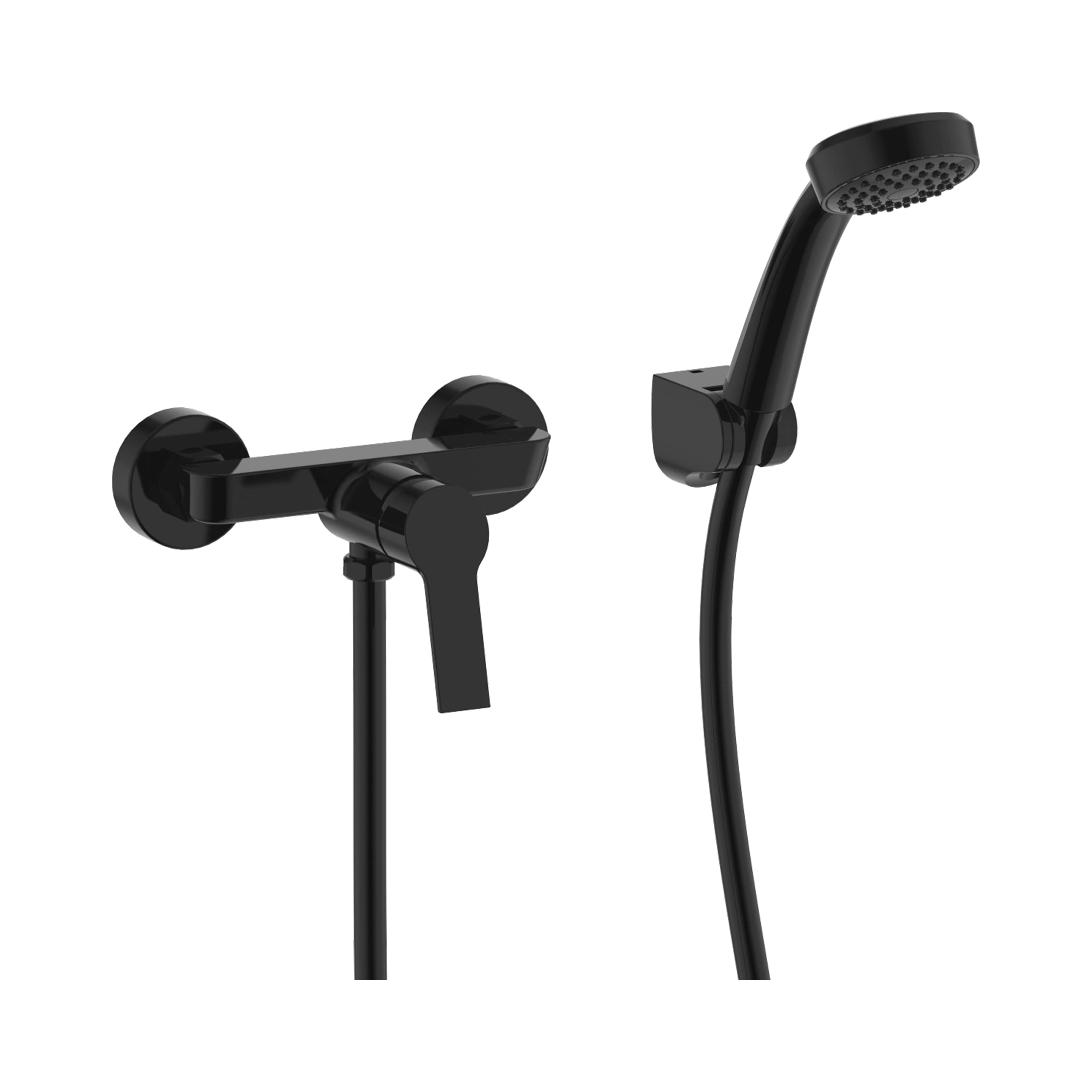 Zuhany csaptelep Fekete matt Cubix H3312I77161311 Jika